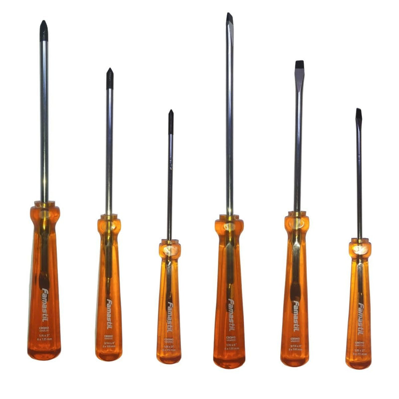 Jogo Chave Fenda Phillips Cromo Vanádio Profissional Foxlux